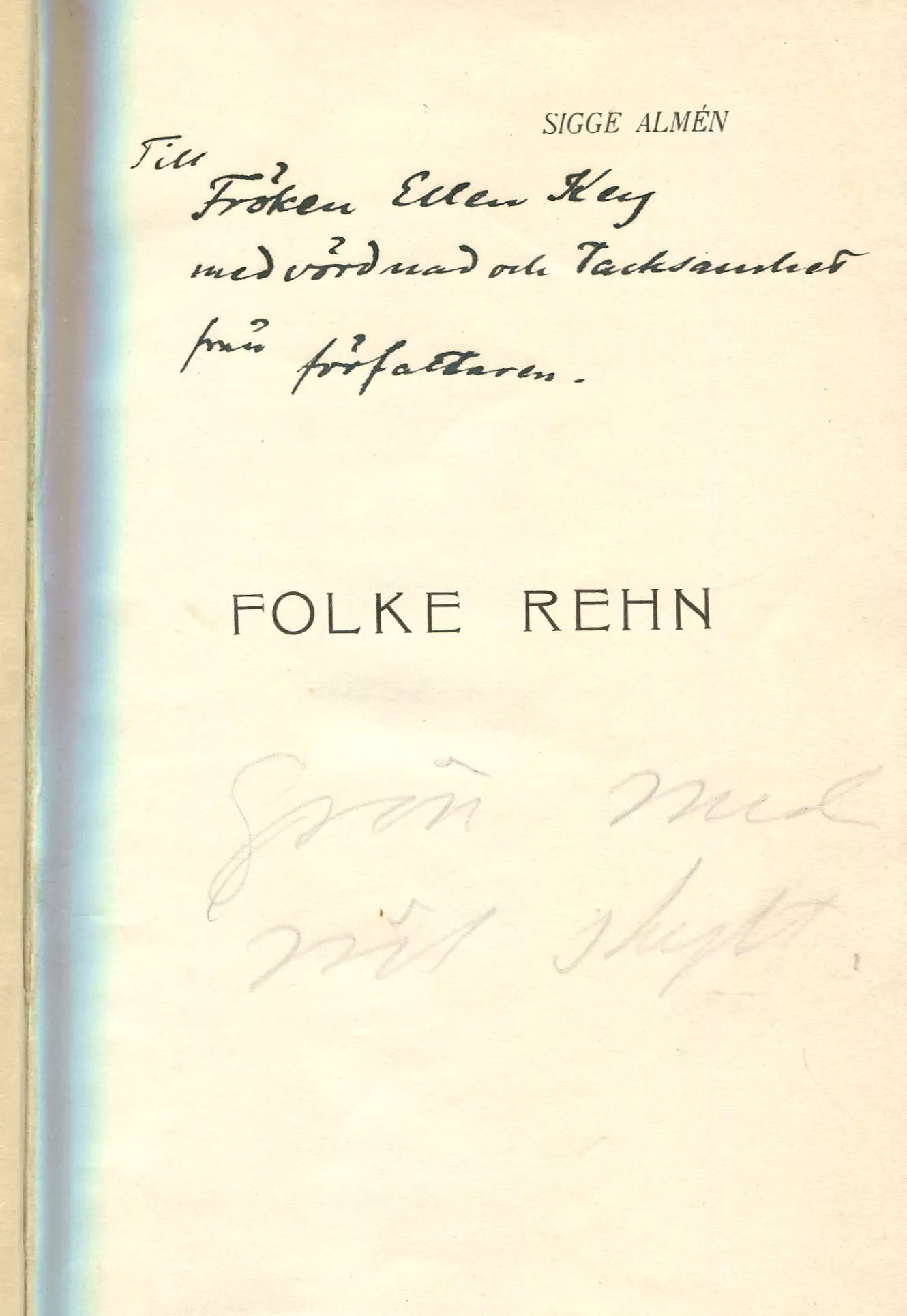 Folke Rehn , Stockholm 1903
