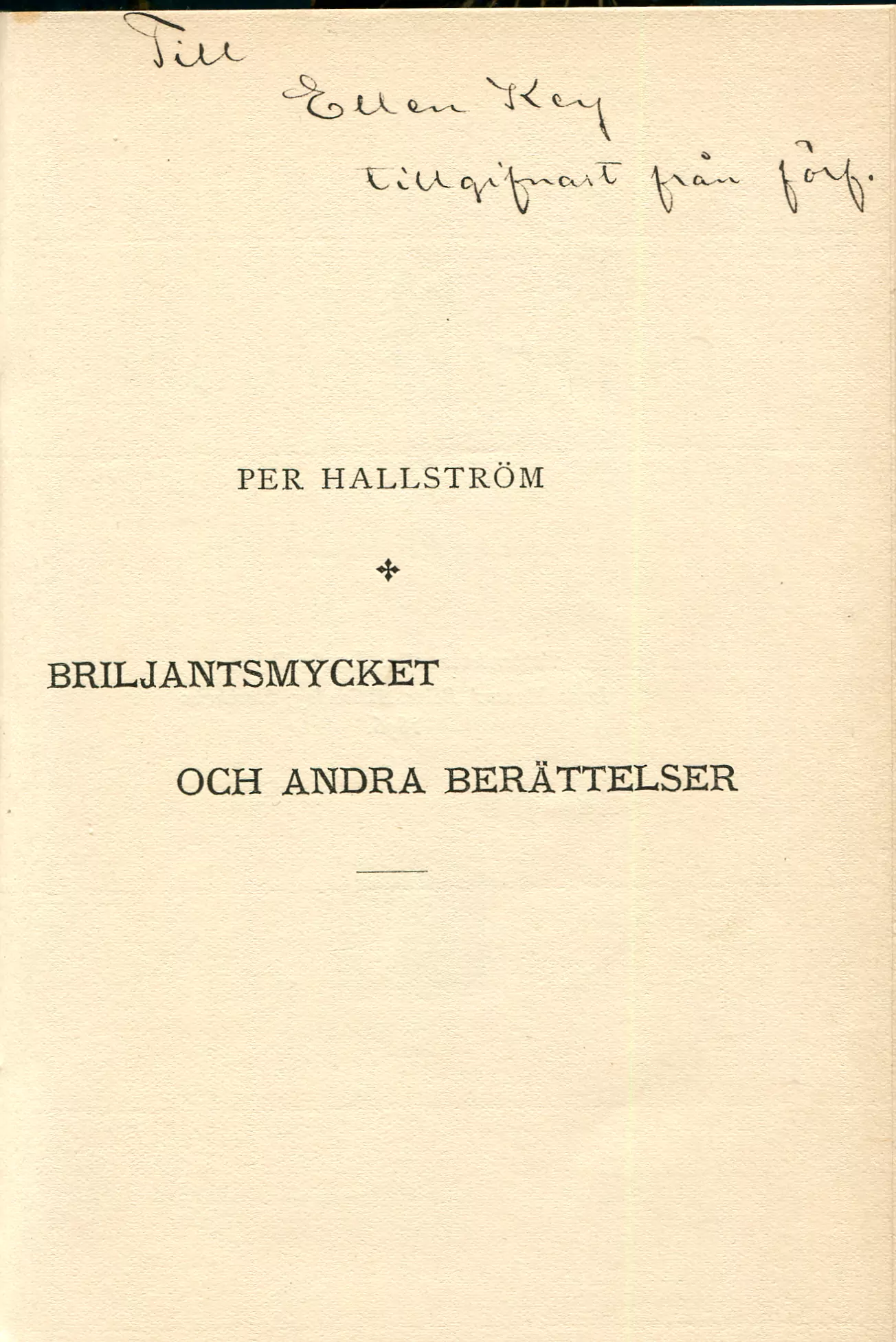 Briljantsmycket , Stockholm 1896