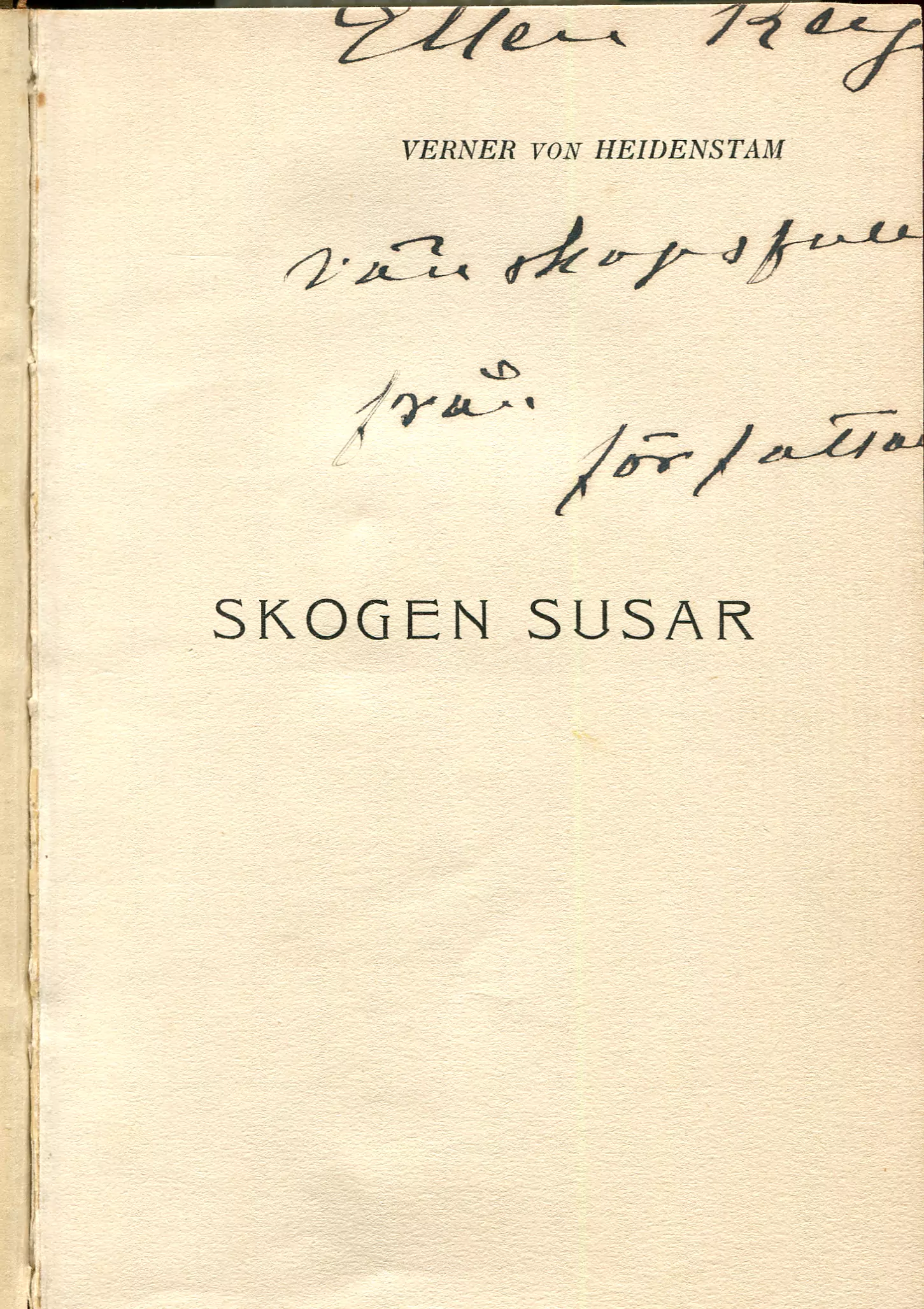 Skogen susar , Stockholm 1904