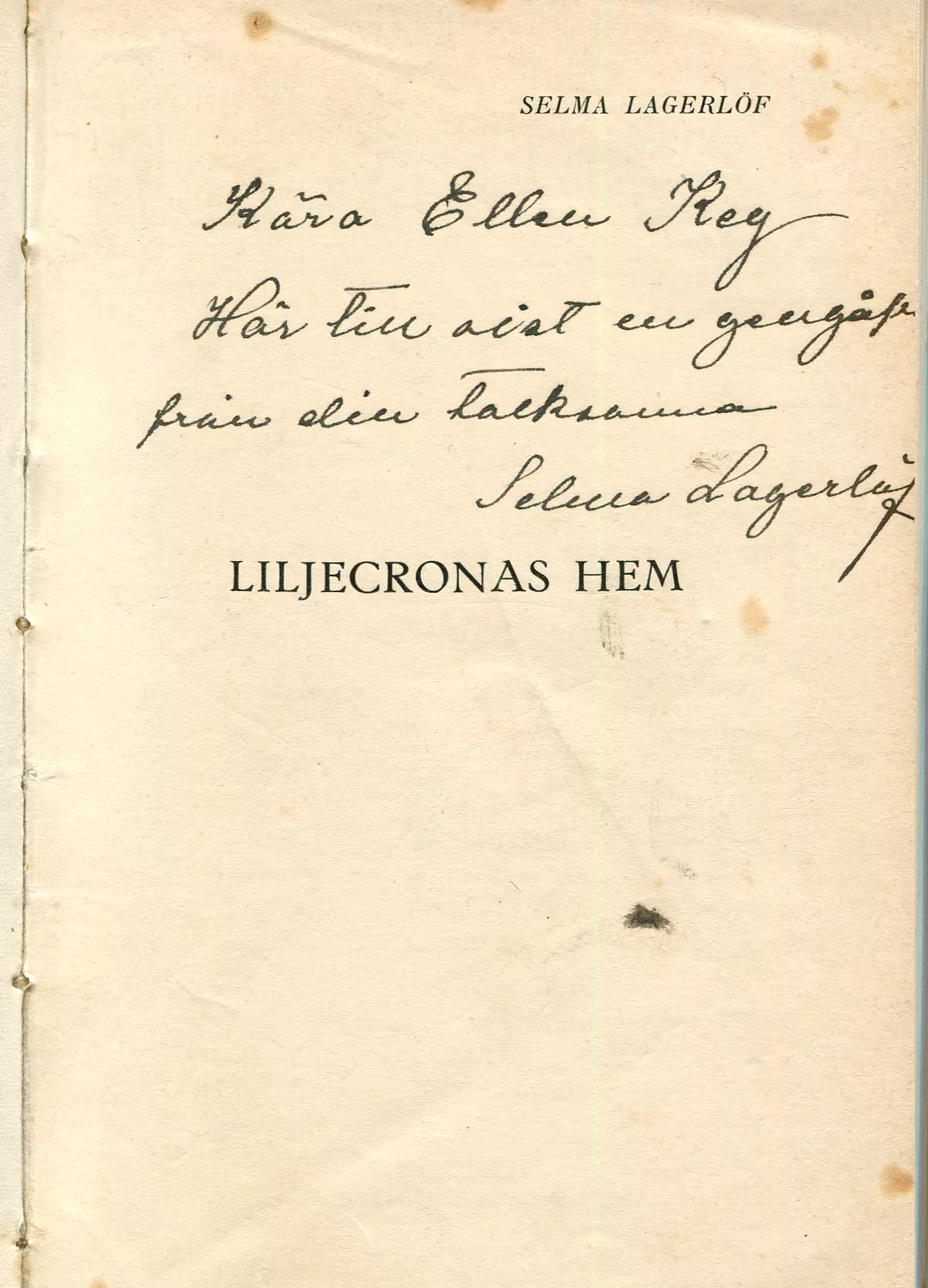 Liljecronas hem , Stockholm 1911