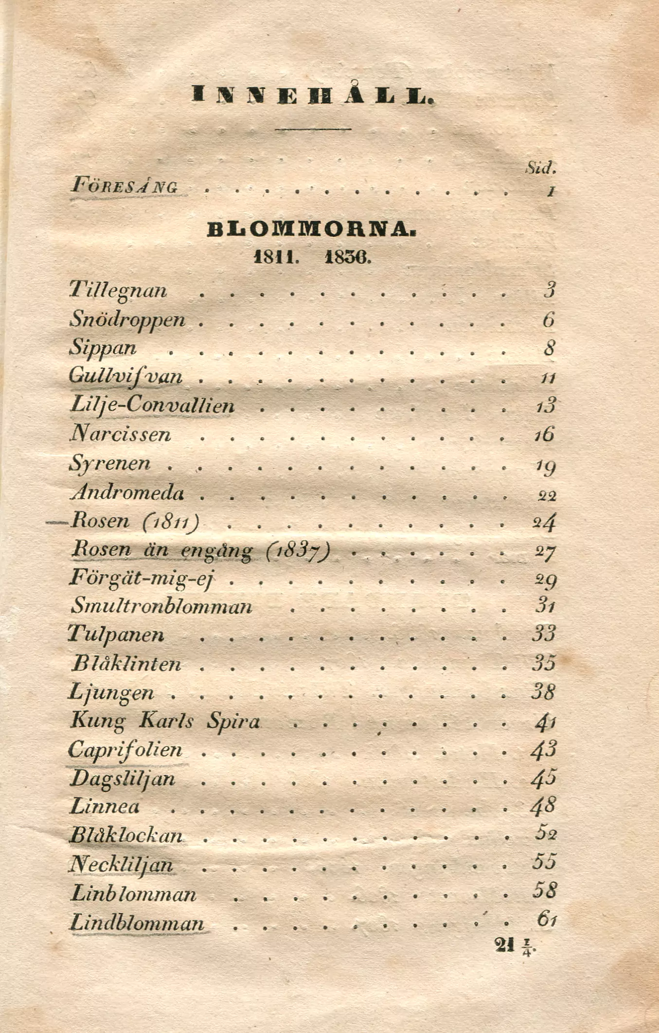 Samlade dikter Bd 1, Upsala 1837