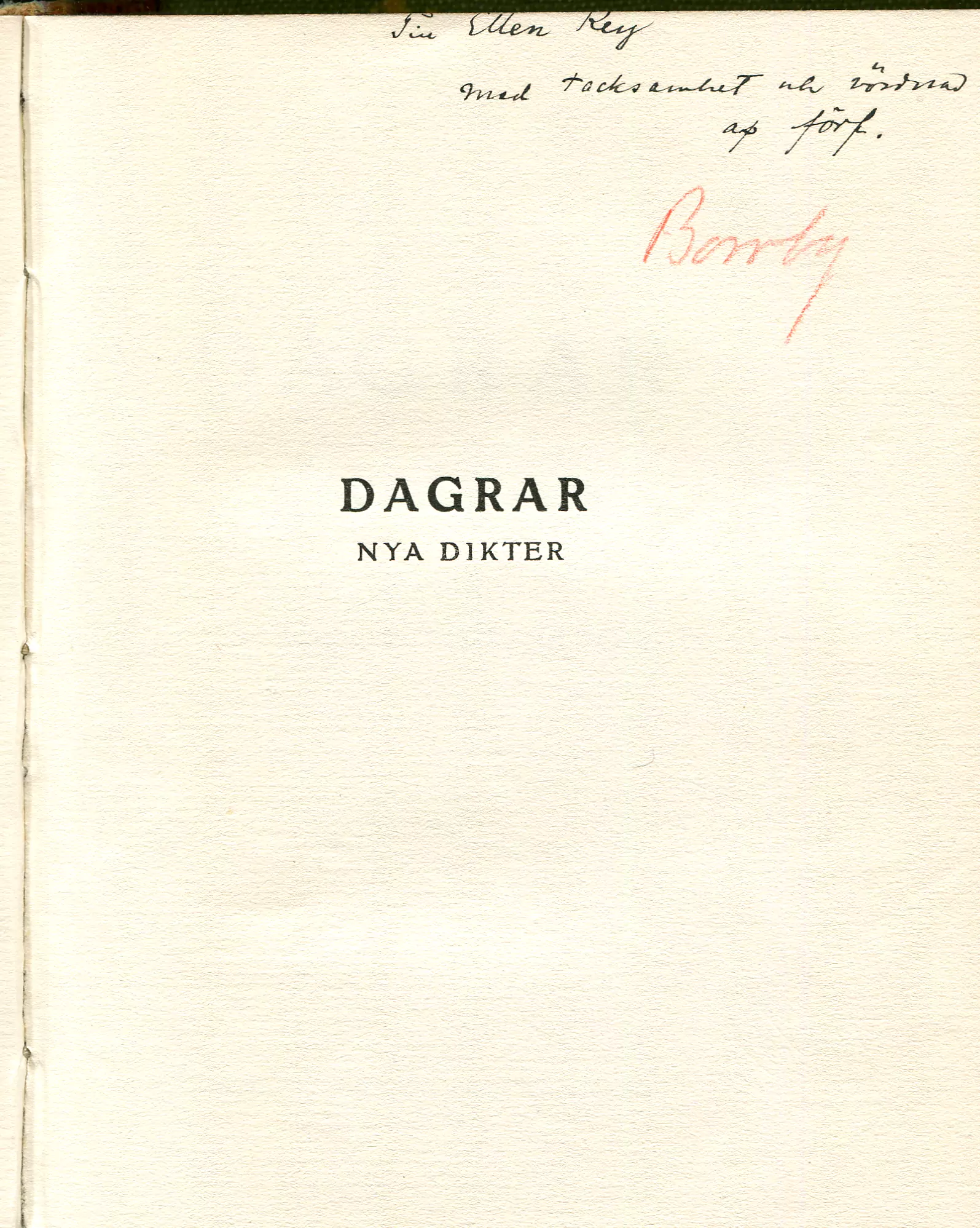 Dagrar , Malmö 1915