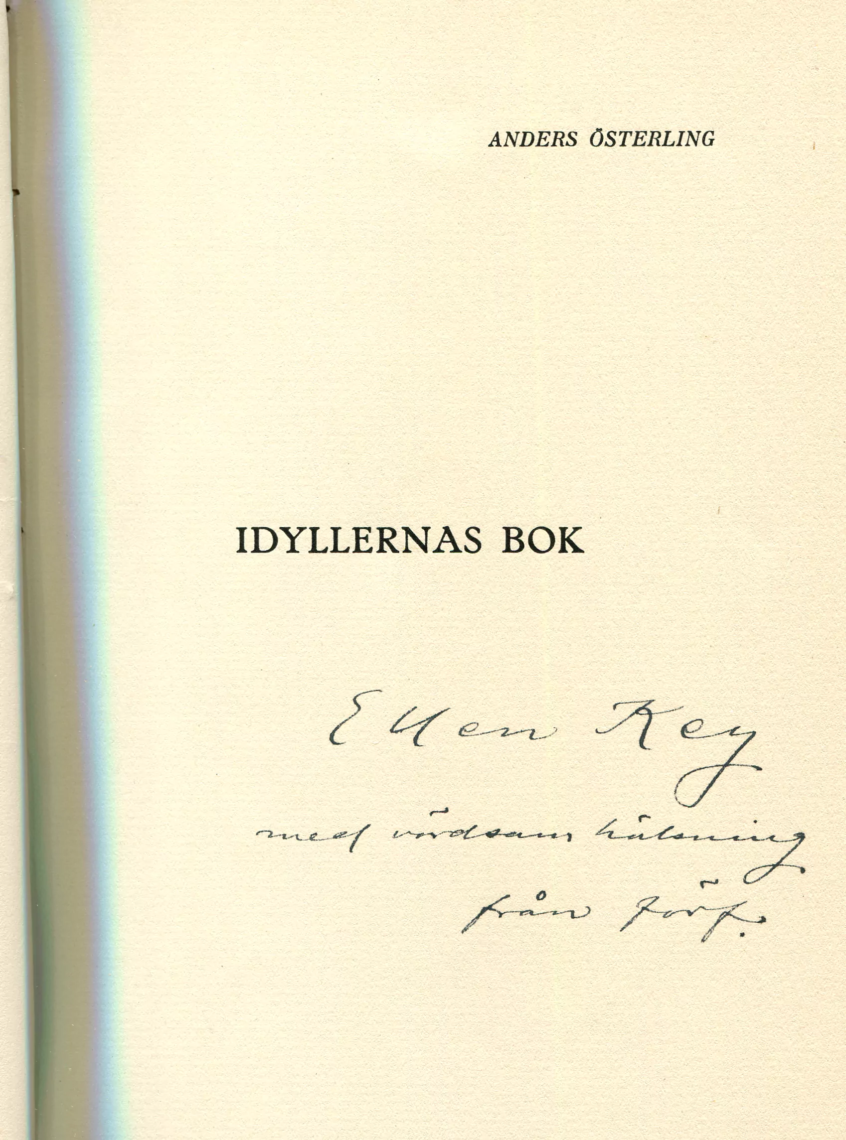 Idyllernas bok, Stockholm 1917